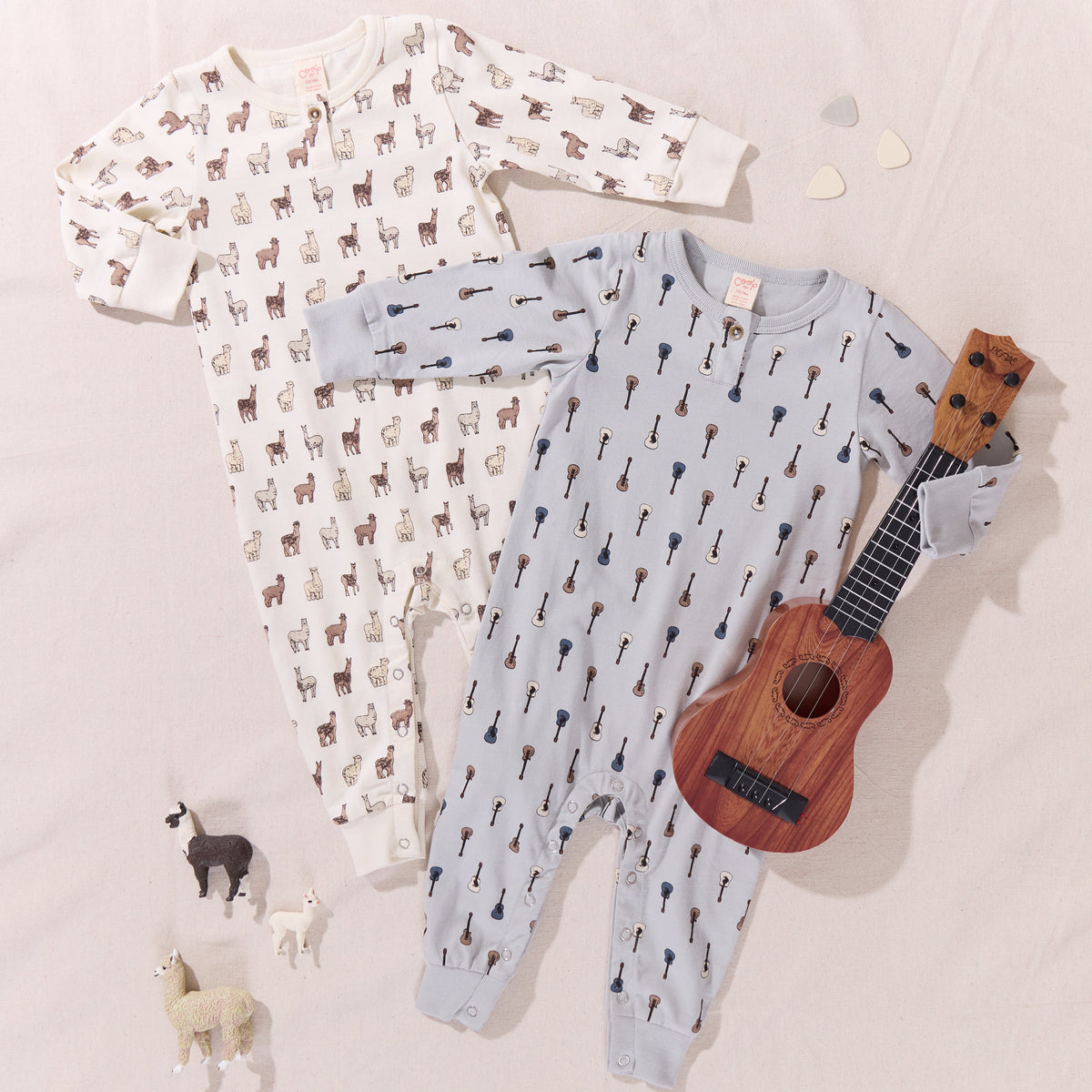 Baby Park Romper - llamas and Alpacas