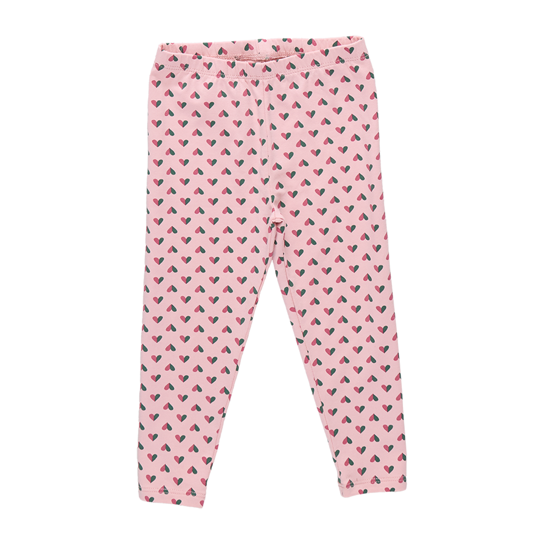 Cartwheel Legging - Pink Mini Half Hearts