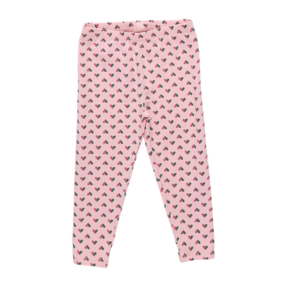 Cartwheel Legging - Pink Mini Half Hearts