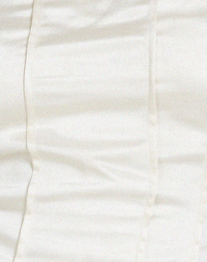 Cosey Top in Satin Ivory