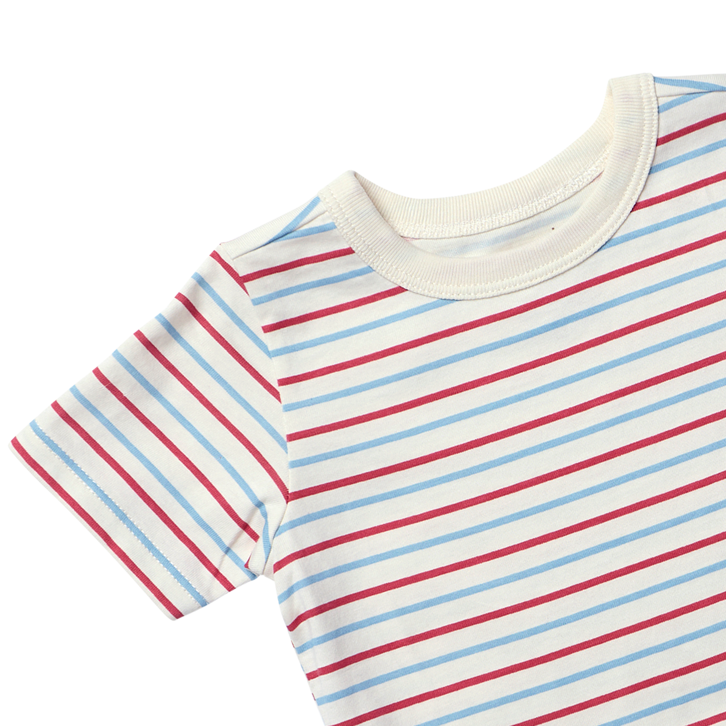 Adventure T-Shirt - Red and Blue Mini Stripe