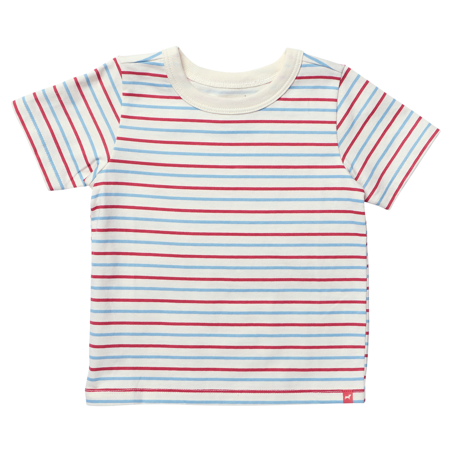 Adventure T-Shirt - Red and Blue Mini Stripe