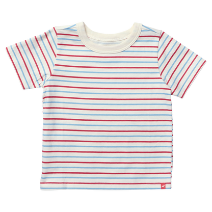 Adventure T-Shirt - Red and Blue Mini Stripe