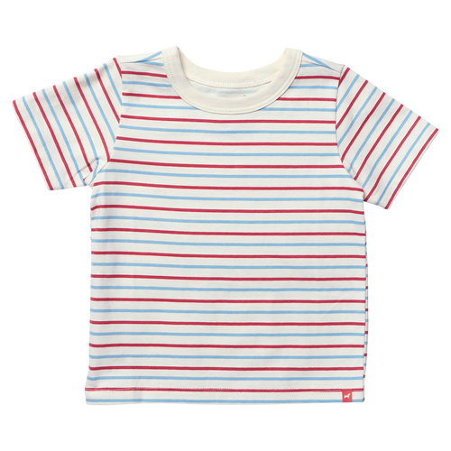Adventure T-Shirt - Red and Blue Mini Stripe