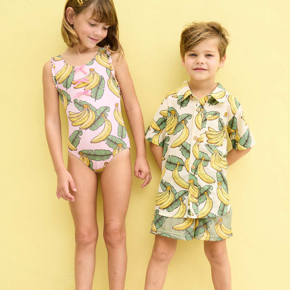 Boys Jack Shirt - Banana Leaves