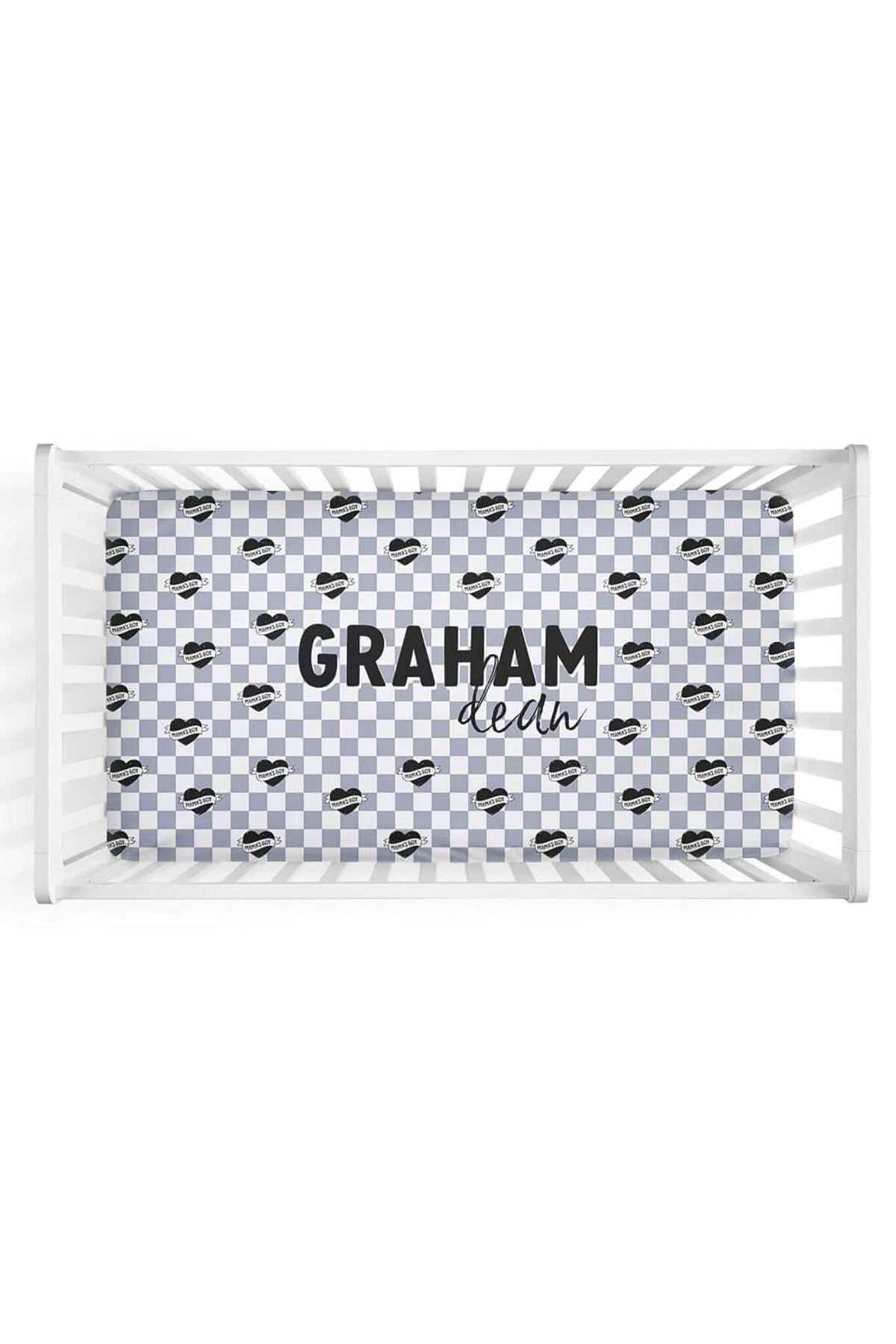 Mama's Boy Personalized Crib Sheet
