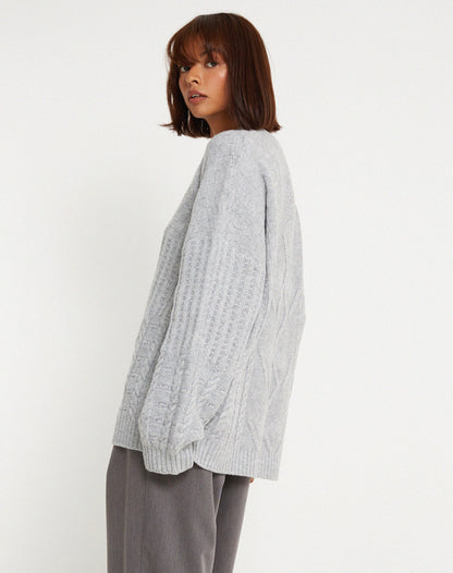 Danar Jumper in Light Grey