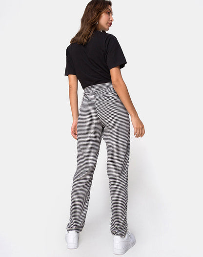 Dastan Trousers in Small Dogtooth
