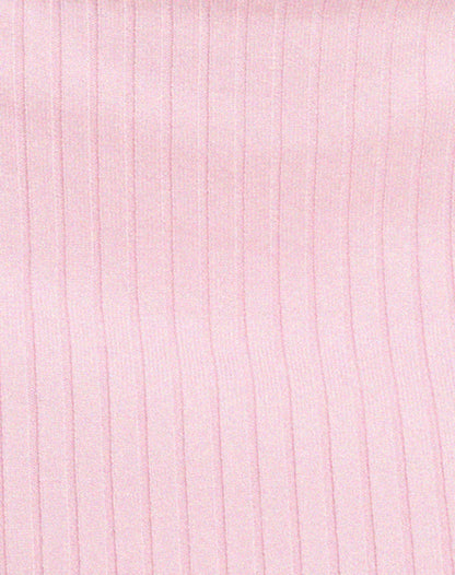 Delisa Bodycon Knitted Mini Skirt in Pink