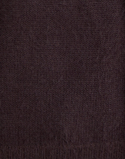 Dikara Jumper with Scarf in Knit Brown