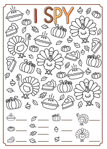 Kid's Thanksgiving Activities - Free Digital Download