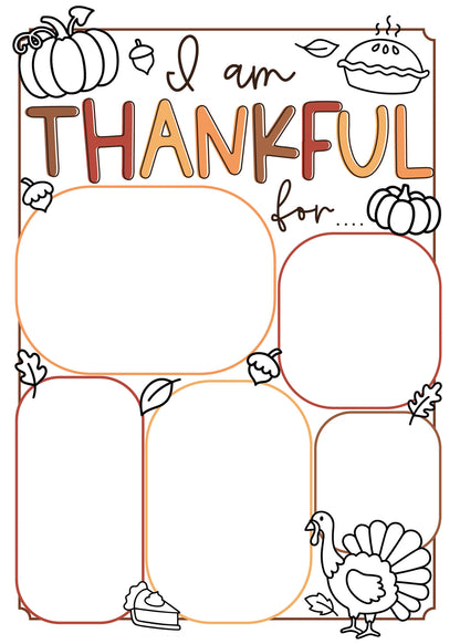 Kid's Thanksgiving Activities - Free Digital Download