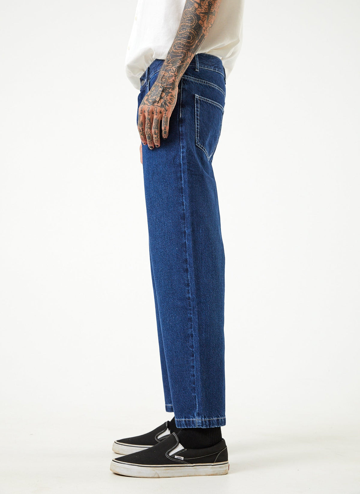 AFENDS Mens Ninety Twos - Denim Relaxed Jean - Original Rinse