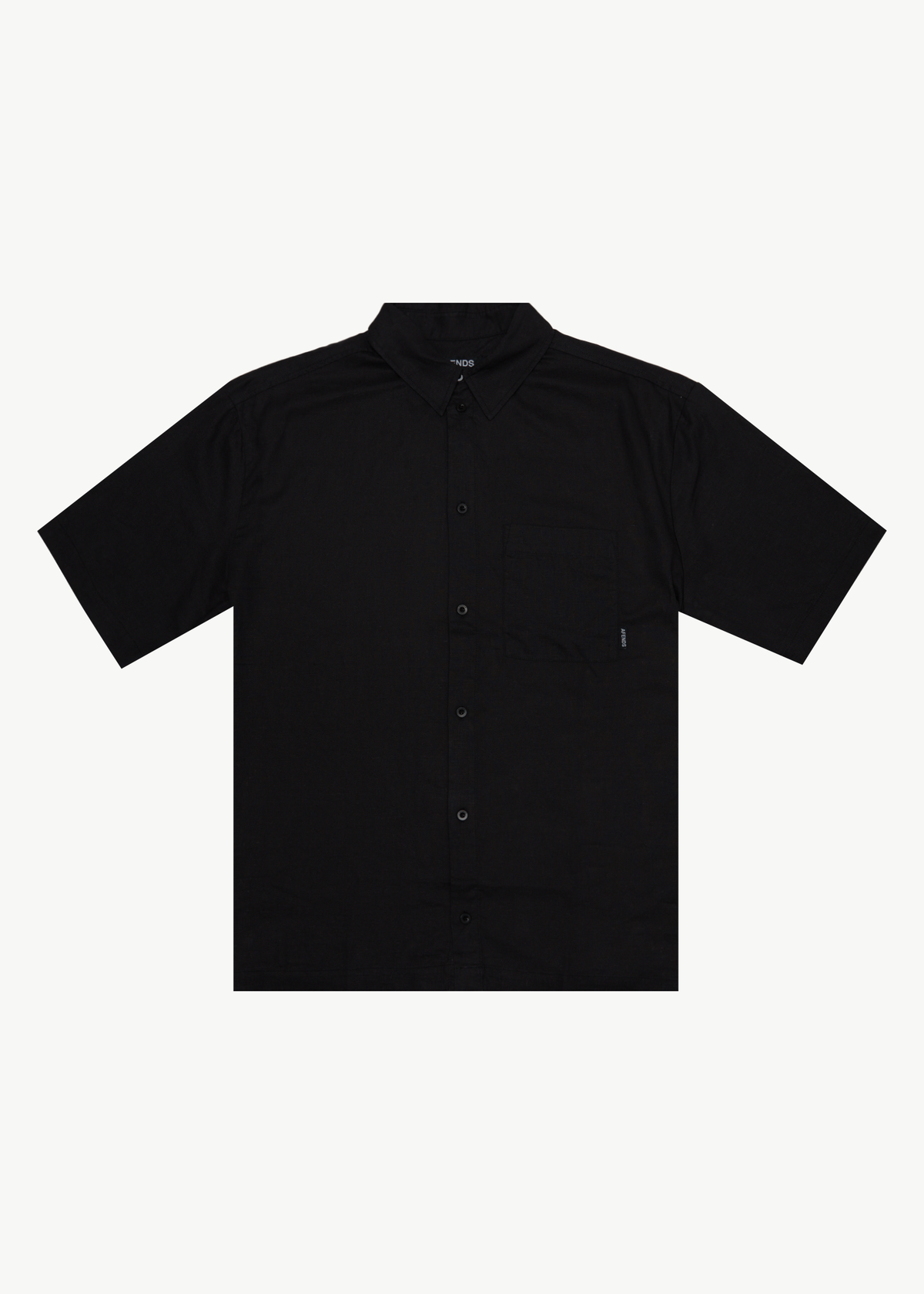 AFENDS Mens Everyday - Short Sleeve Shirt - Black
