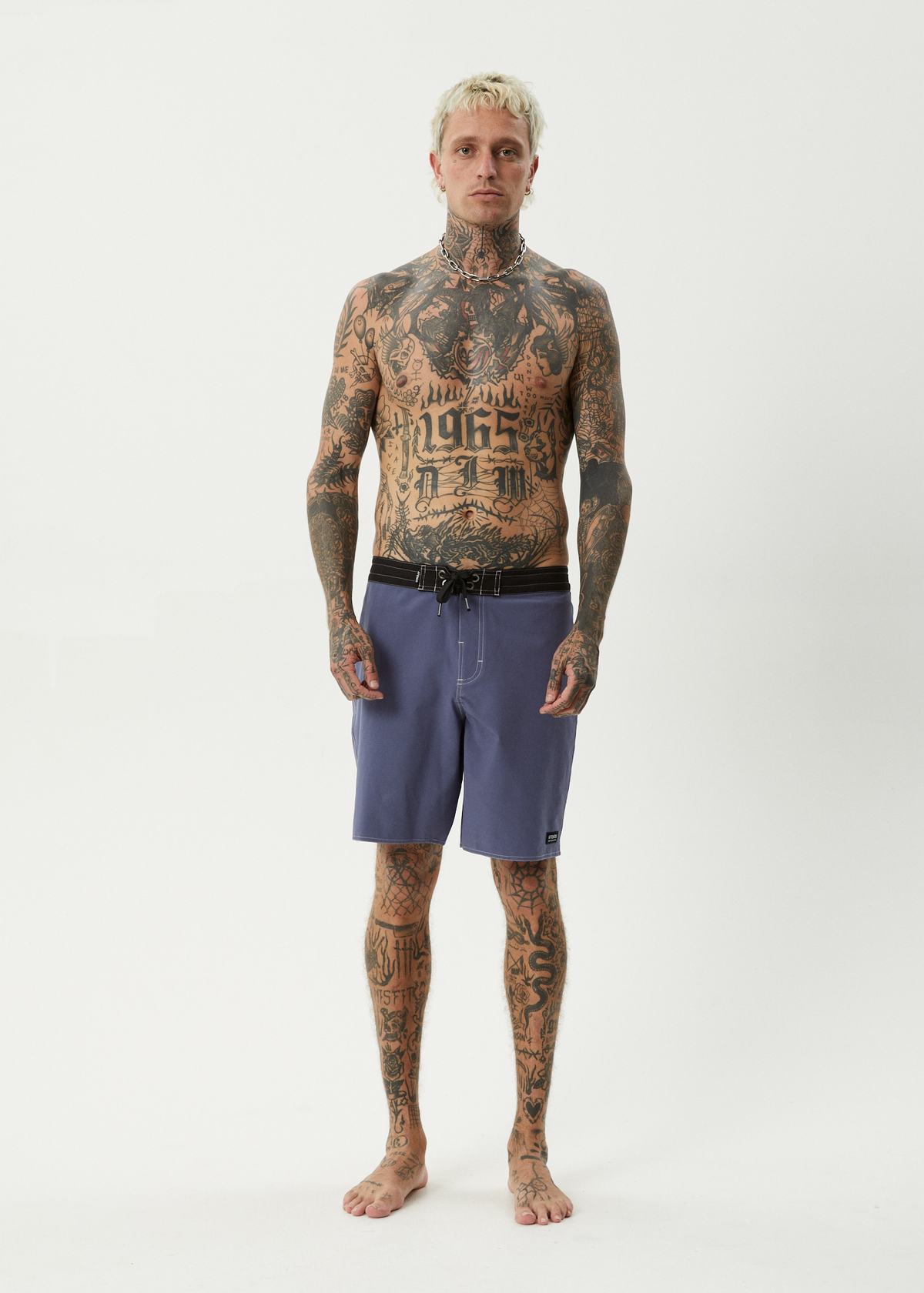 AFENDS Mens Surf Related - Fixed Waist Boardshort 20" - Marlin