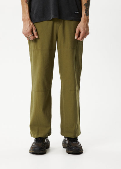 AFENDS Mens Richmond - Workwear Pant - Military