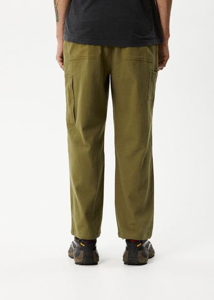 AFENDS Mens Richmond - Workwear Pant - Military