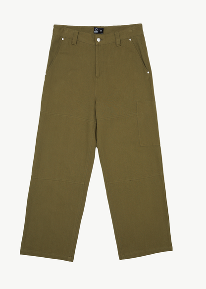 AFENDS Mens Richmond - Workwear Pant - Military