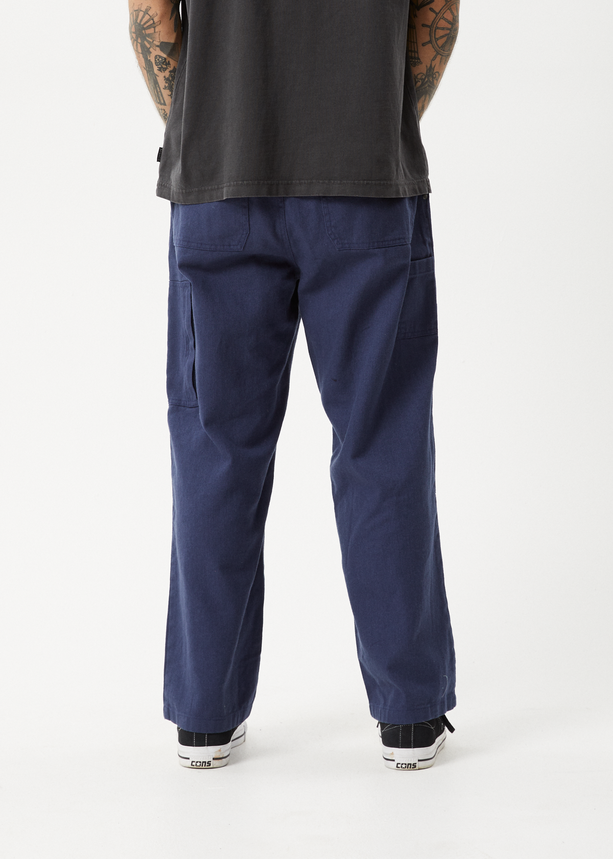 AFENDS Mens Richmond - Workwear Pant - Navy