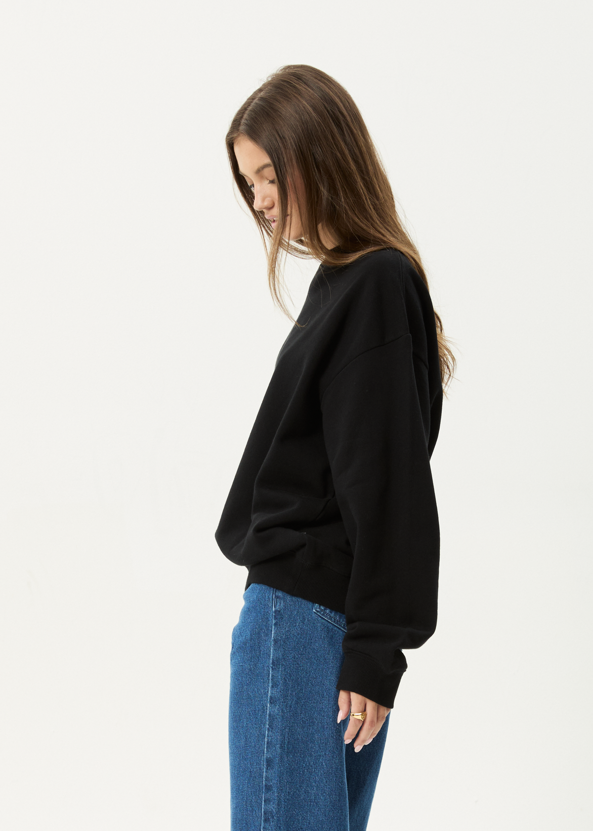 AFENDS Mens Genesis - Crew Neck - Black