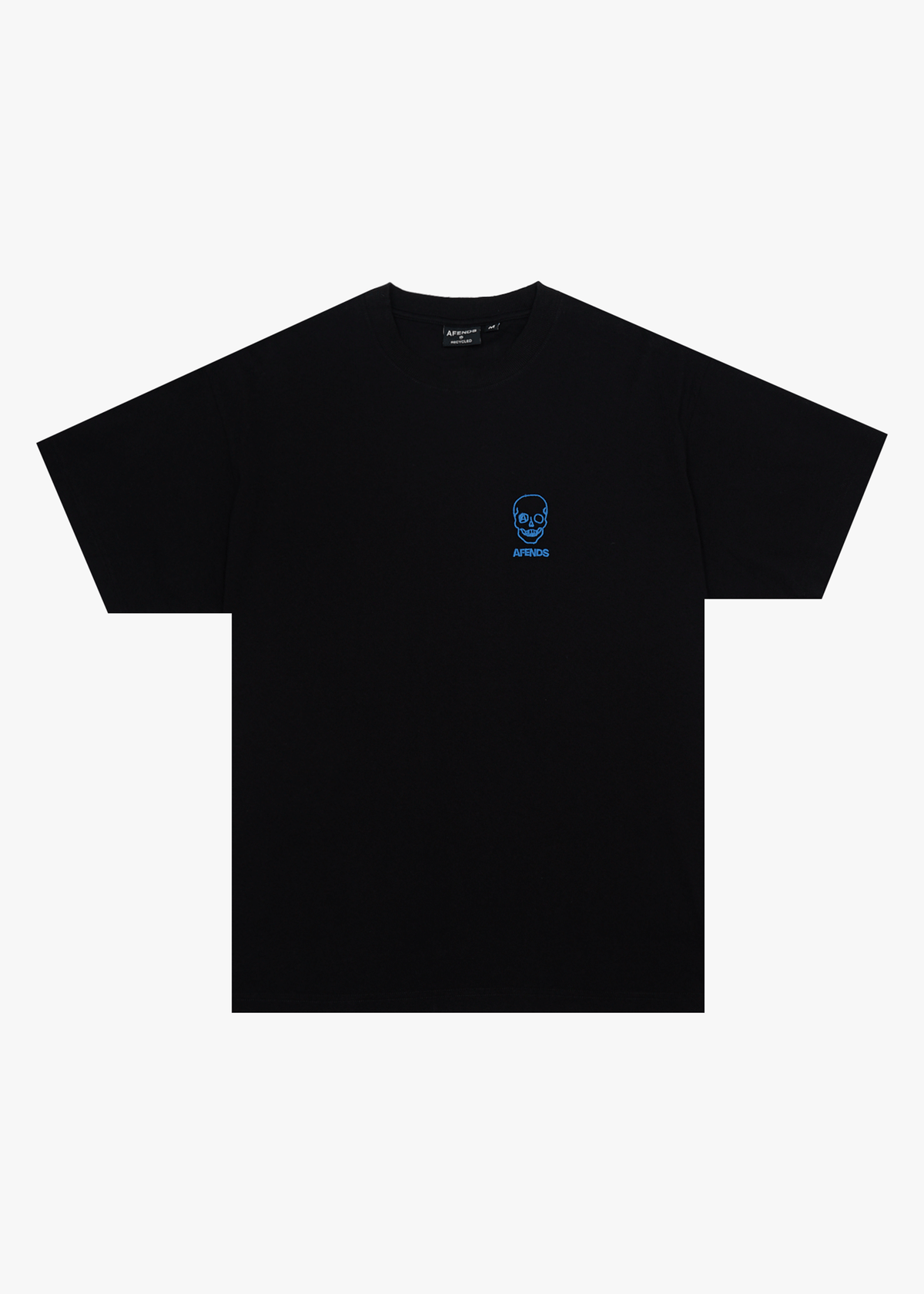 AFENDS Mens Skeletor - Boxy Tee - Black