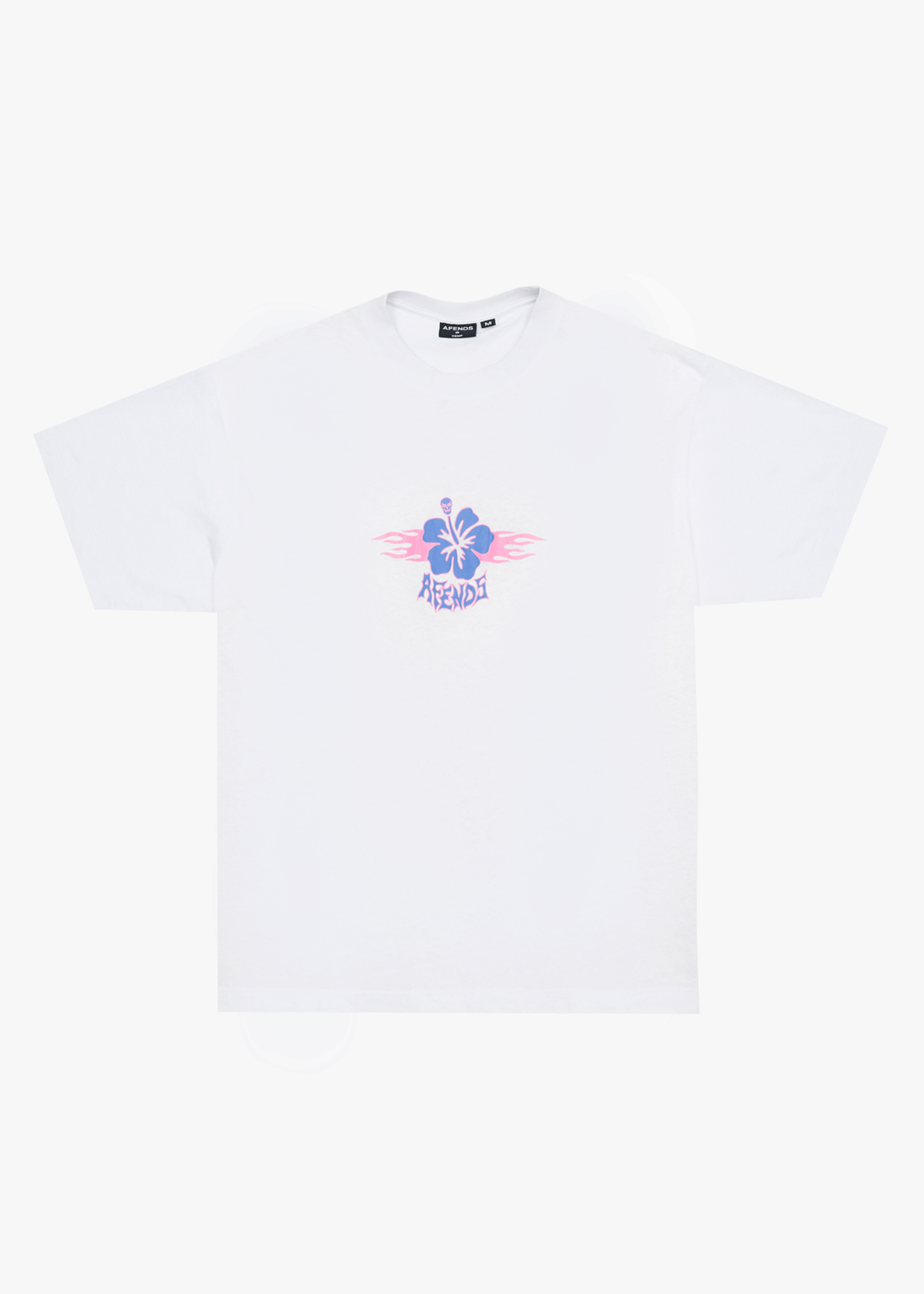 AFENDS Mens Wiped Out - Boxy Tee - White