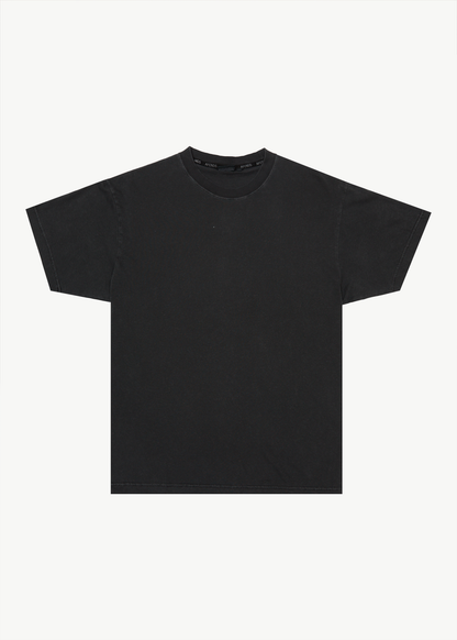 AFENDS Mens Foundation - Boxy Tee - Stone Black