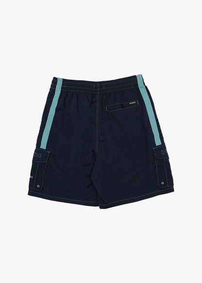 AFENDS Mens House Related - Cargo Swim Short 21" - Deep Sea