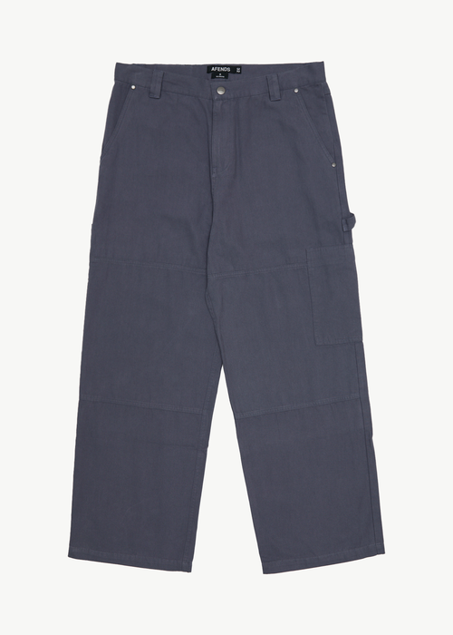 AFENDS Mens Richmond - Canvas Workwear Pant - Marlin