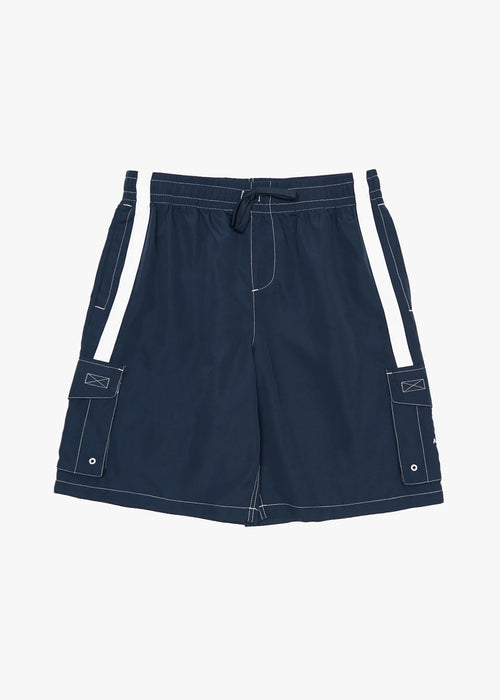 AFENDS Mens House Related - Cargo Swim Short 21" - Navy