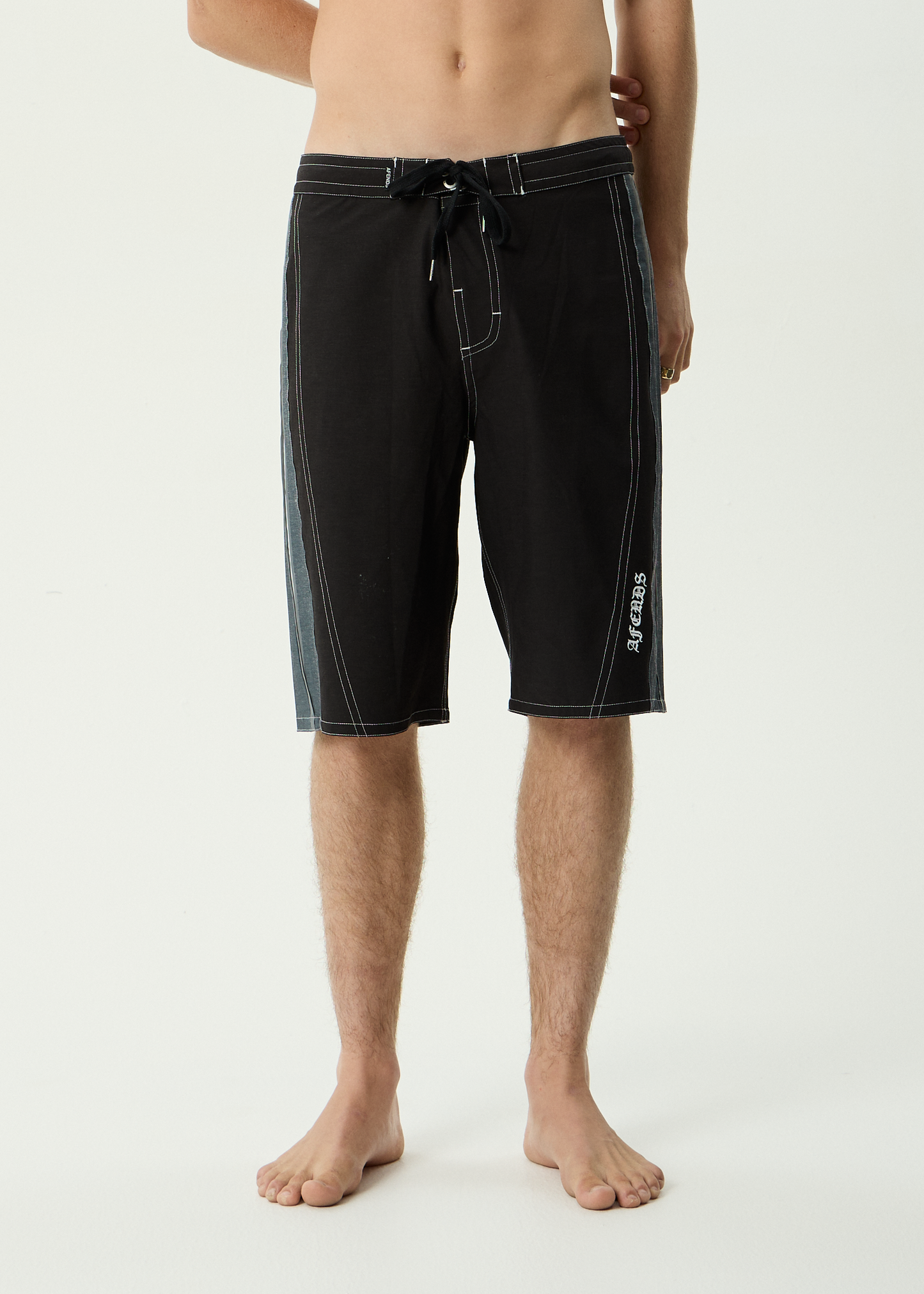 AFENDS Mens Forum - Surf Related V2 Boardshort 22" - Black