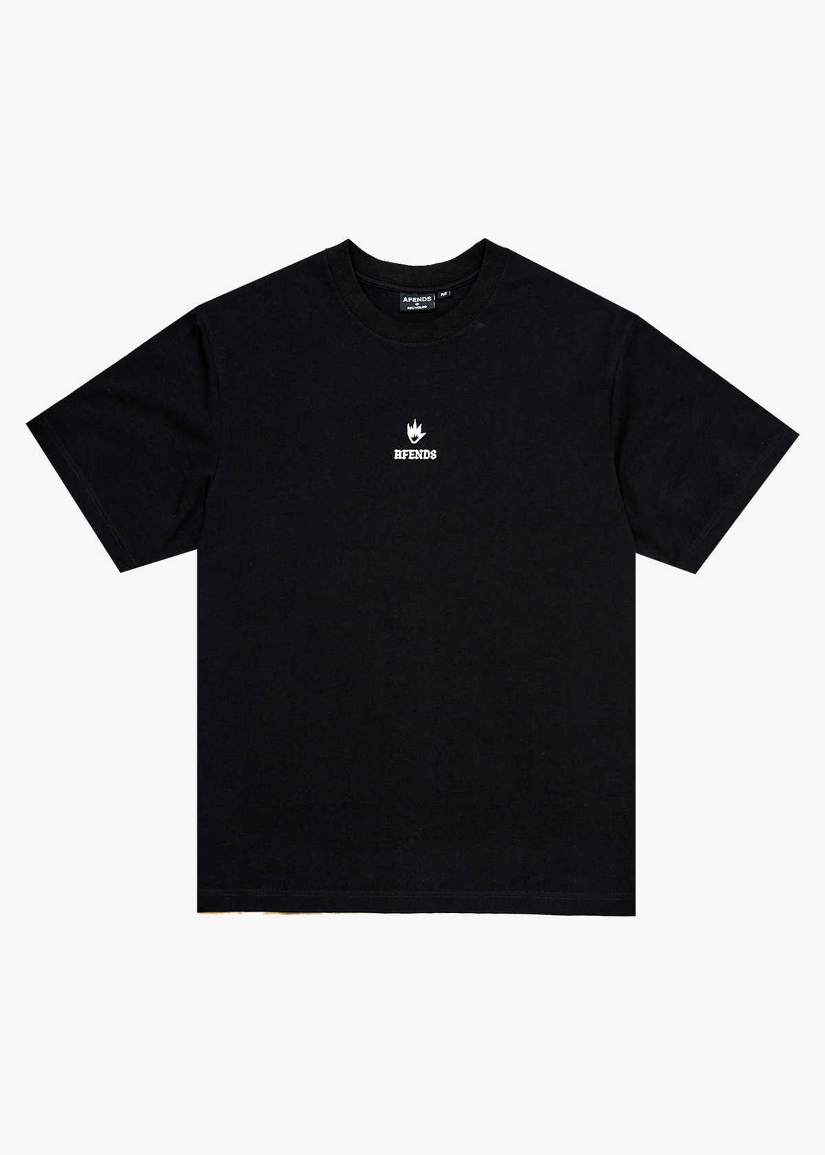 AFENDS Mens Burnin - Retro Tee - Black