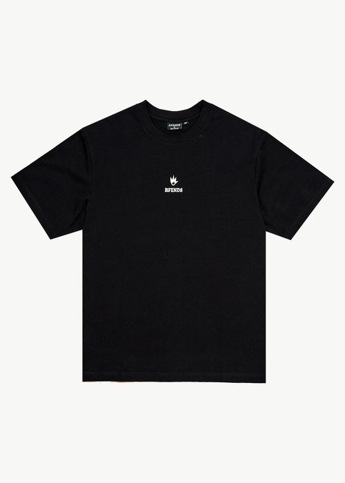 AFENDS Mens Burnin - Retro Tee - Black