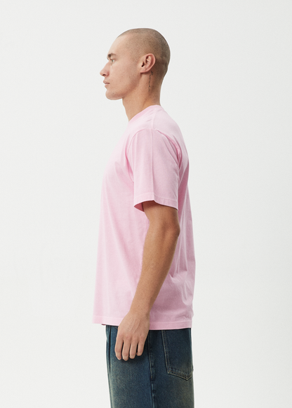 AFENDS Mens Burnin - Retro Tee - Vintage Pink
