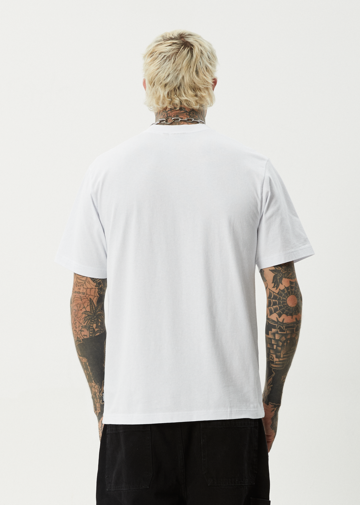 AFENDS Mens Sixsixsix - Retro Tee - White