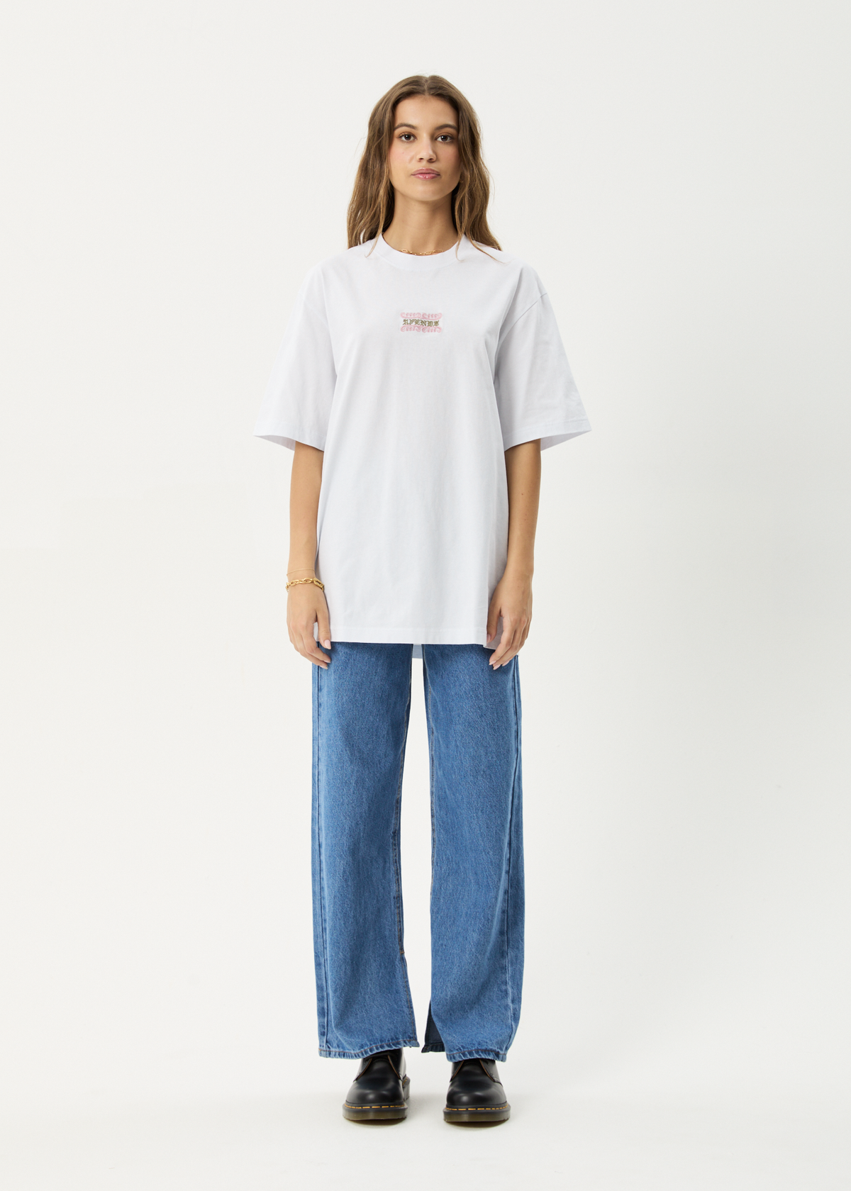 AFENDS Mens Sixsixsix - Retro Tee - White