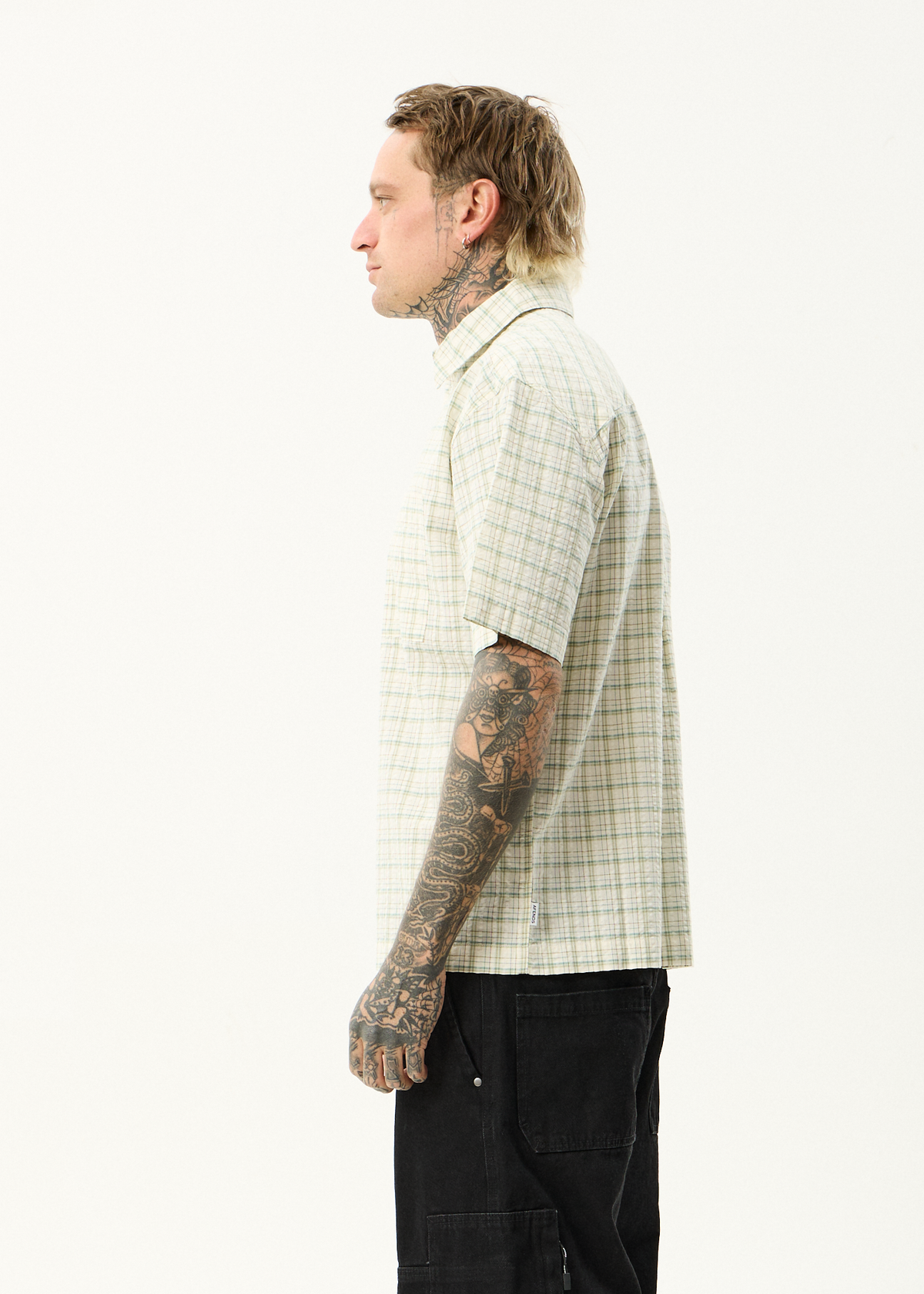 AFENDS Mens Legacy - Short Sleeve Shirt - Boa Check