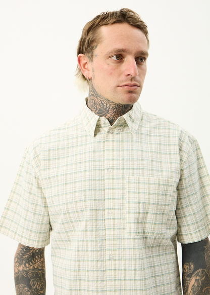 AFENDS Mens Legacy - Short Sleeve Shirt - Boa Check