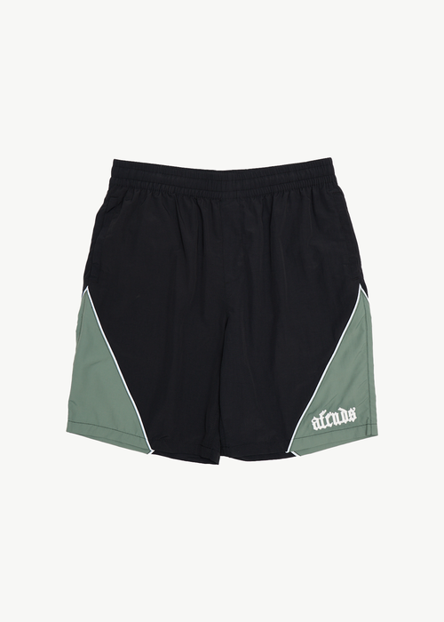 AFENDS Mens Sporting - Panelled Short 20" - Black
