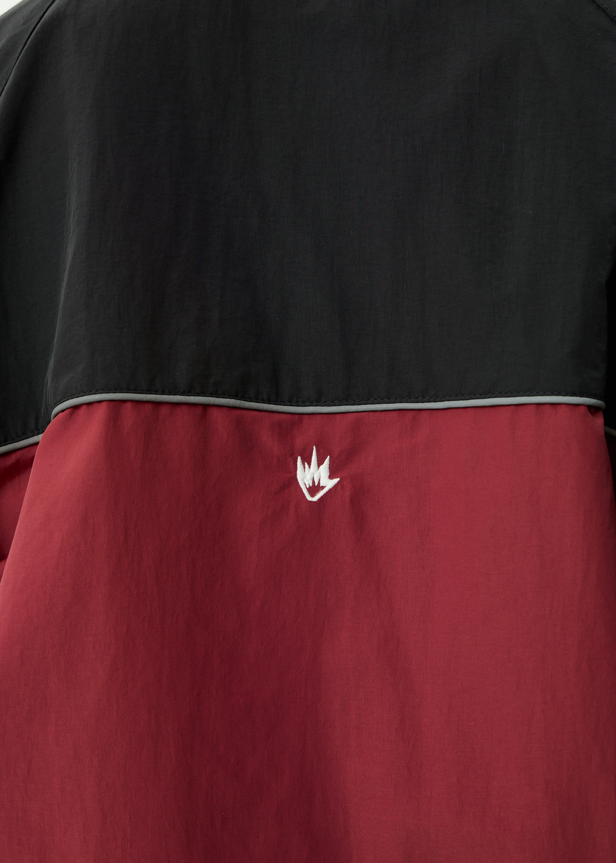 AFENDS Mens Sporting - Sports Spray Jacket - Burgundy