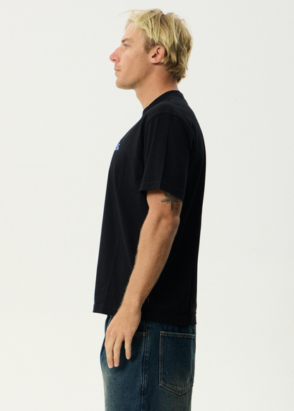 AFENDS Mens Smiles - Retro Tee - Black