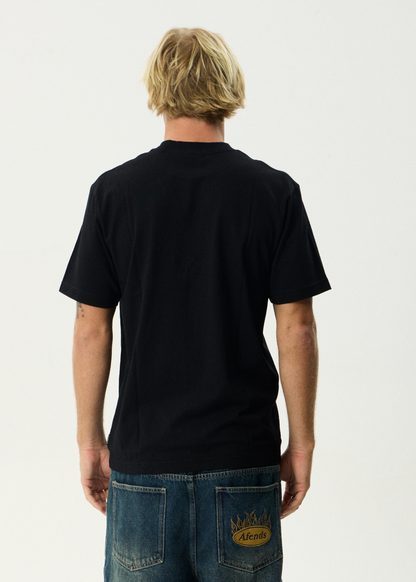 AFENDS Mens Smiles - Retro Tee - Black