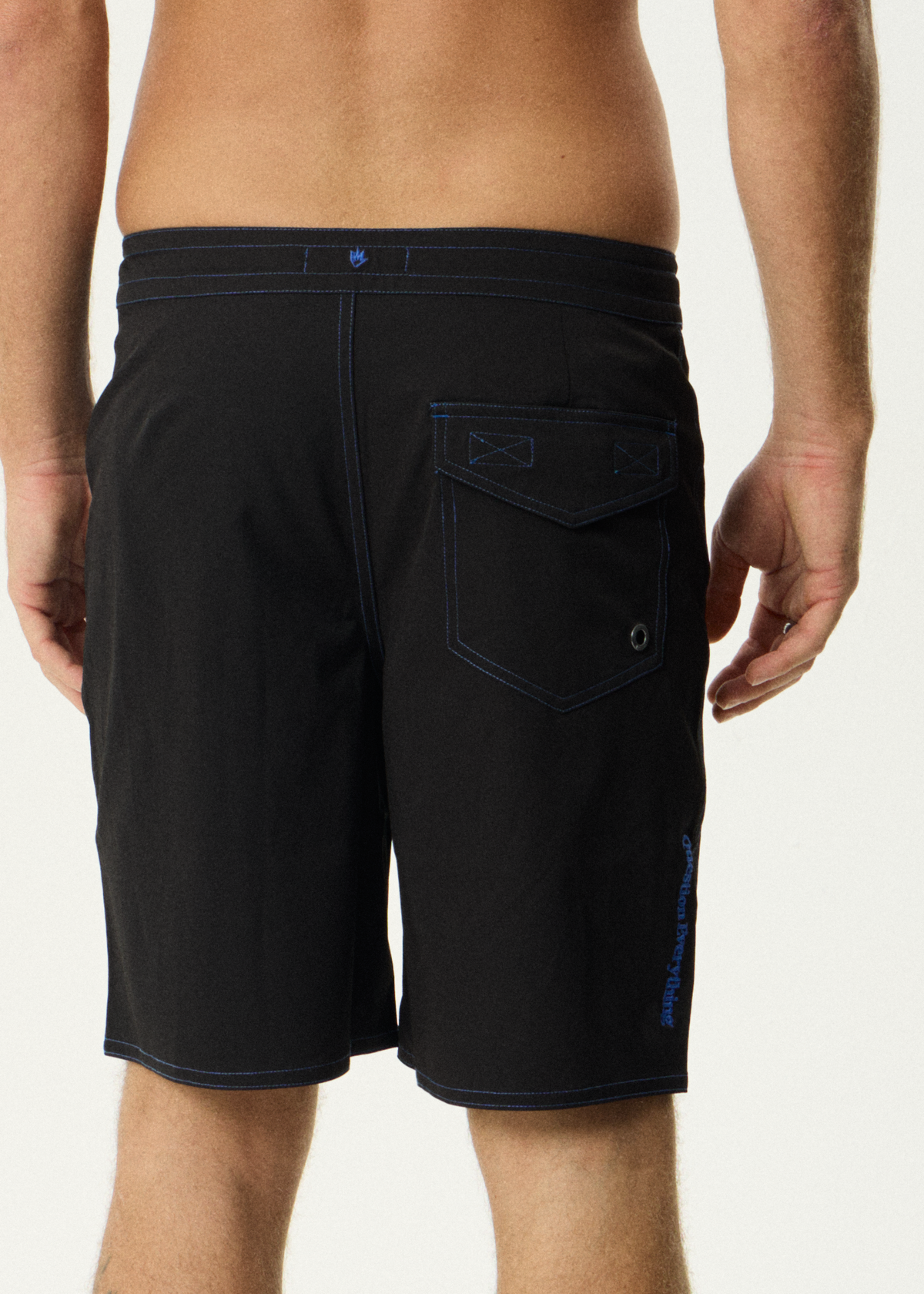 AFENDS Mens Skeletor - Surf Related V2 Boardshort 19" - Black