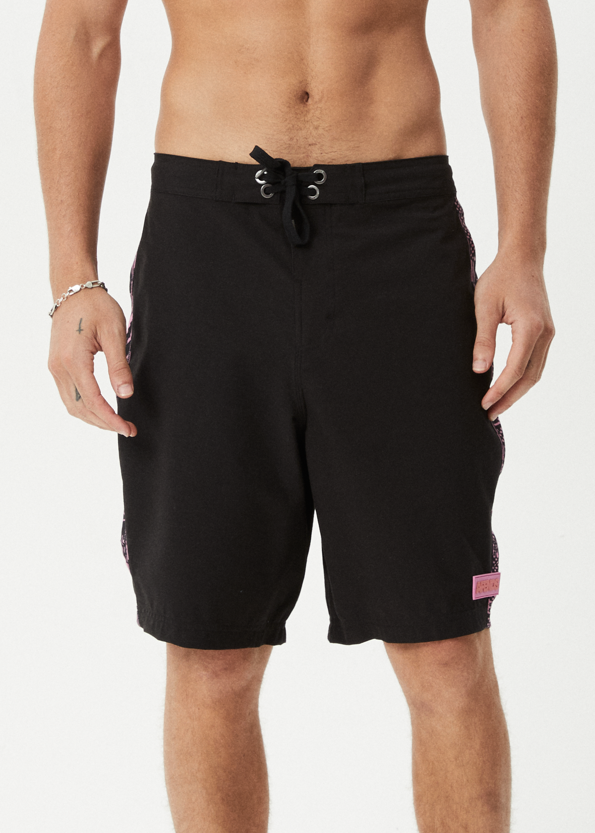 AFENDS Mens Boned - Surf Related V2 Boardshorts 20" - Black