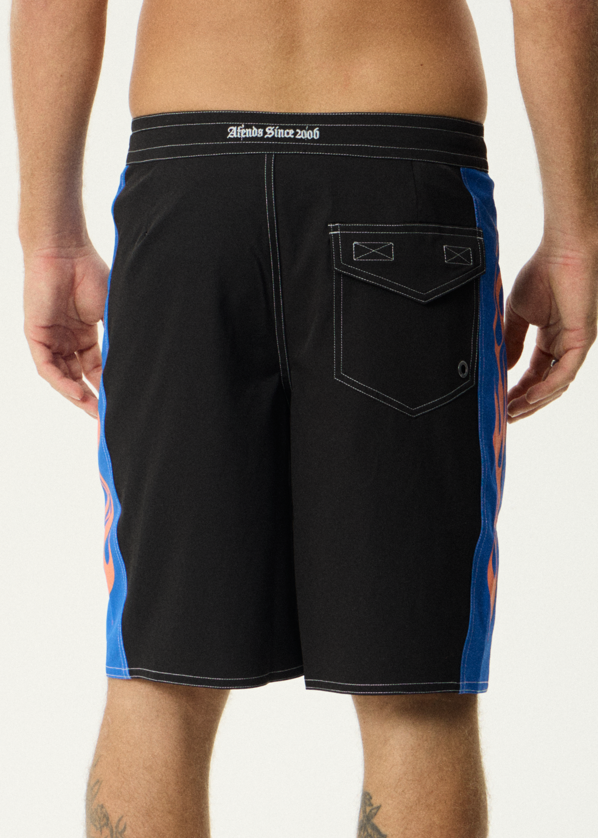 AFENDS Mens Rikki - Surf Related V.2 Boardshorts 20" - Black