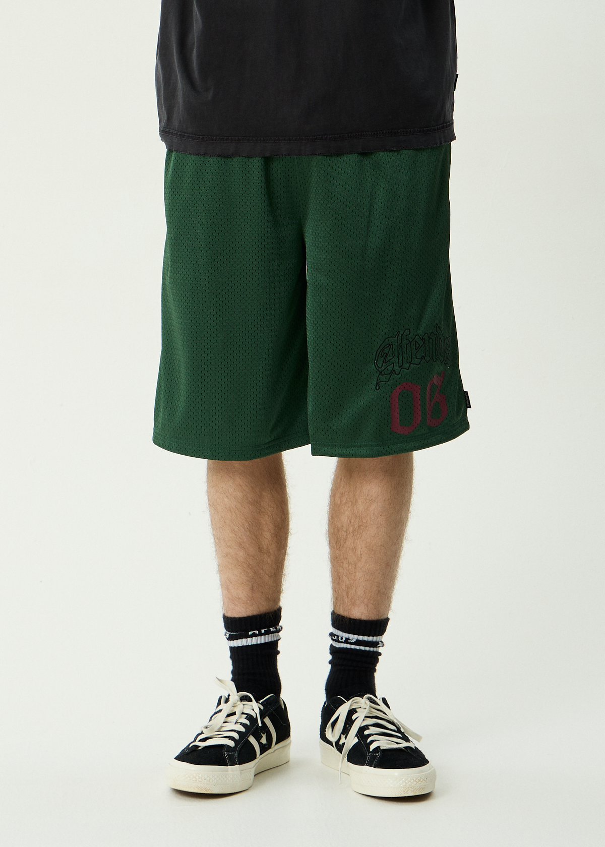 AFENDS Mens Zero Six - Basketball Short 22" - Pine