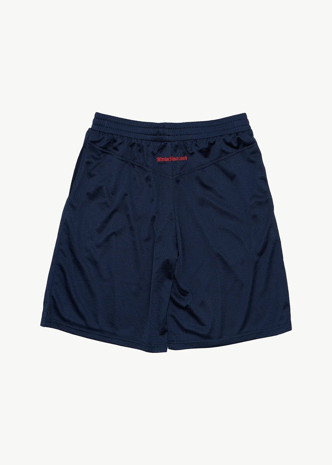 AFENDS Mens Flower Patch - Basketball Short 22 Inch - Navy