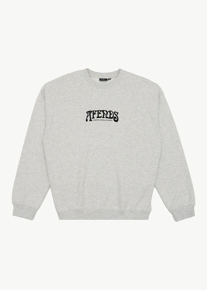 AFENDS Mens Perception - Crew Neck - Grey Marle