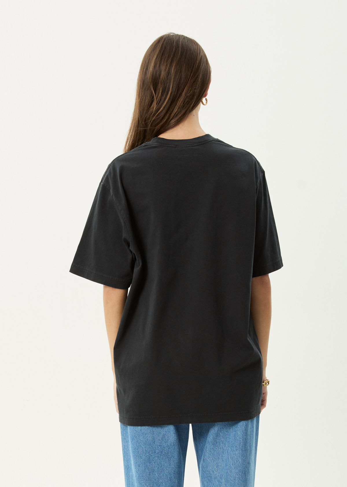 AFENDS Mens Abiza - Retro Tee - Stone Black
