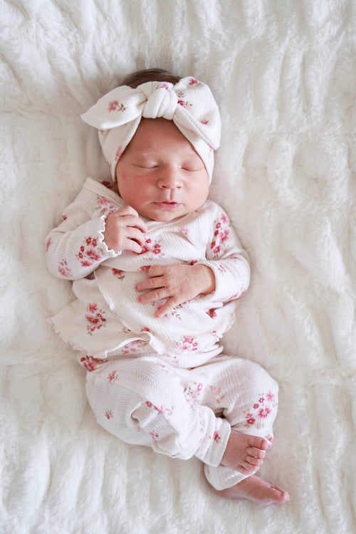 2pc Pointelle Crossover Top & Bottom | Precious Posies